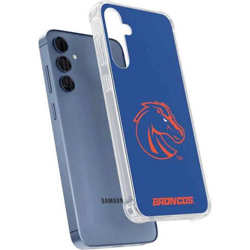 Boise State University Broncos Mascot Galaxy A35 5G Clear Case